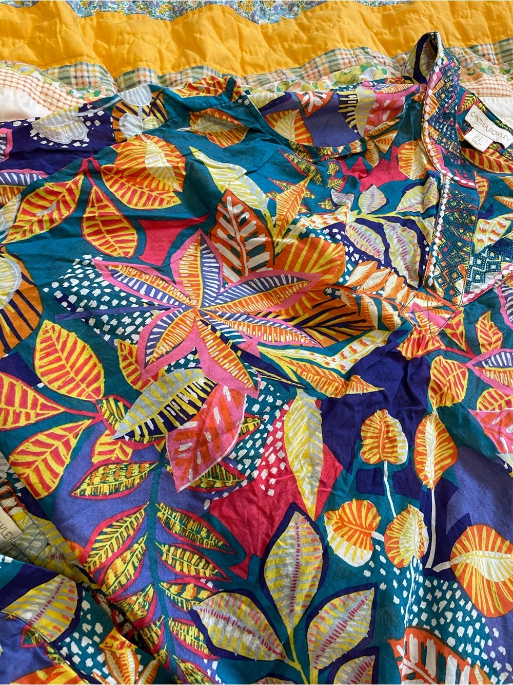 Cynthia Rowley rainbow floral tropical tank and skirt set XL - Picture 8 of 9